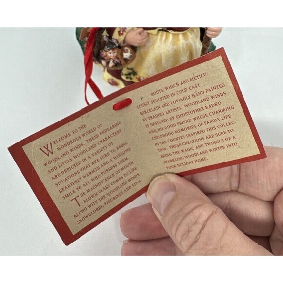 Christopher Radko Woodland Winds Nana Leaf Enchanting Friends Ornament - Picture 3 of 8